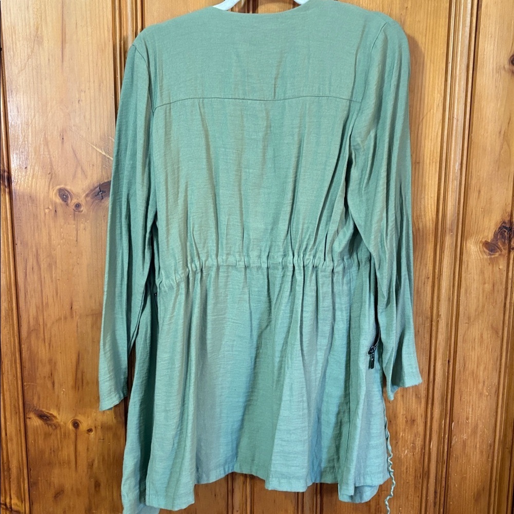 Frank Lyman Women's Green Open Lightweight Coat - Size 8 - Picture 7 of 7